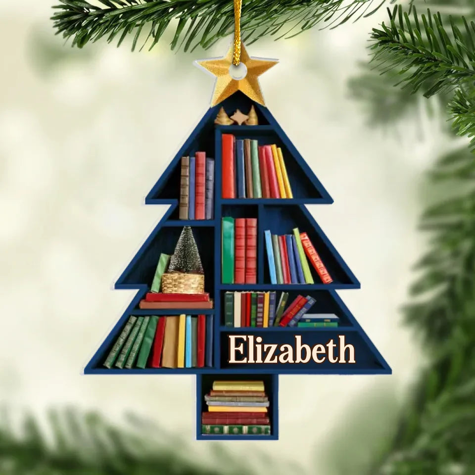 Custom Wood, Acrylic Ornament - Personalized Christmas Bookish Gifts For Book Lovers, Bookworms, Readers - Books Are The Mirrors Of The Soul
