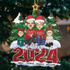 The Holidays Are A Time For Family - Family Personalized Custom Ornament - Wood Custom Shaped - Christmas Gift For Family Members