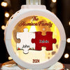 Lighting Up The Holiday Season - Family Personalized Custom Candlelight Lantern Ornament - Christmas Gift For Family Members