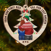 You Make The Season Bright - Couple Personalized Custom Ornament - Wood Custom Shaped - Christmas Gift For Husband Wife, Anniversary