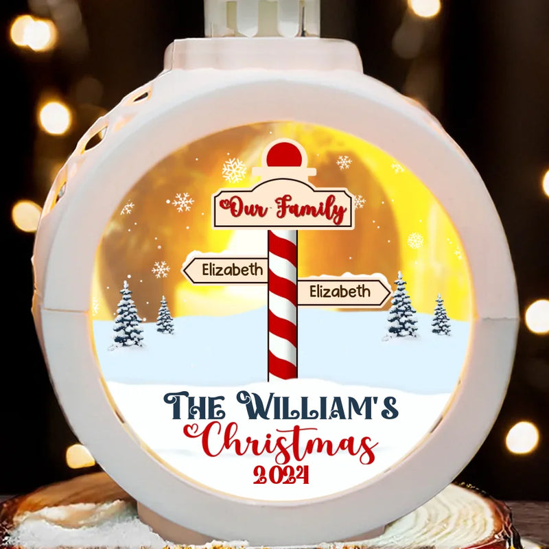 Family Is The Greatest Gift Of All, Especially At Christmas - Family Personalized Custom Candlelight Lantern Ornament - Christmas Gift For Family Members