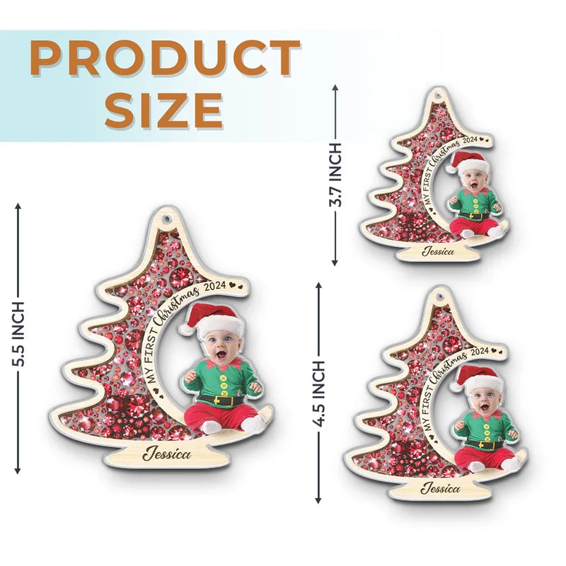 Custom Photo A Baby’s Smile Is The Best Christmas Gift Of All - Family Personalized Custom Ornament - Acrylic Custom Shaped - Christmas Gift For Baby Kids, Newborn Baby, First Christmas