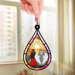 The Years May Pass, But Still, You Stay - Memorial Personalized Window Hanging Suncatcher - Sympathy Gift For Family Members