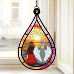 The Years May Pass, But Still, You Stay - Memorial Personalized Window Hanging Suncatcher - Sympathy Gift For Family Members