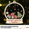 You Make The Season Bright - Couple Personalized Custom 3 Layers Shaker Ornament - New Arrival, Christmas Gift For Husband Wife, Anniversary AMZ