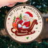Custom Photo Your First Christmas Is A Gift We’ll Cherish Forever - Family Personalized Custom Ornament - Wood Custom Shaped - Christmas Gift For Baby Kids, Newborn Baby, First Christmas