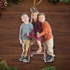 Custom Photo Custom Photo Acrylic Ornament - Personalized  Christmas Birthday Gifts For Mom, Dad, Kids - Keep Calm And Have A Merry Christmas