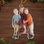 Custom Photo Custom Photo Acrylic Ornament - Personalized  Christmas Birthday Gifts For Mom, Dad, Kids - Keep Calm And Have A Merry Christmas