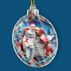 Custom Photo You Make My Heart Smile Every Day - Couple Personalized Custom Ornament - Acrylic Custom Shaped - Christmas Gift For Husband Wife, Anniversary