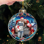 Custom Photo You Make My Heart Smile Every Day - Couple Personalized Custom Ornament - Acrylic Custom Shaped - Christmas Gift For Husband Wife, Anniversary