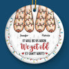 Friendship Is The Only Cement That Will Ever Hold The World Together - Bestie Personalized Custom 3D Inflated Effect Printed Ornament - Ceramic Round Shaped - Christmas Gift For Best Friends, BFF, Sisters