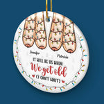 Friendship Is The Only Cement That Will Ever Hold The World Together - Bestie Personalized Custom 3D Inflated Effect Printed Ornament - Ceramic Round Shaped - Christmas Gift For Best Friends, BFF, Sisters