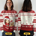 Pawsome Christmas Wishes - Dog & Cat Personalized Custom Ugly Sweatshirt - Unisex Wool Jumper - Christmas Gift For Pet Owners, Pet Lovers