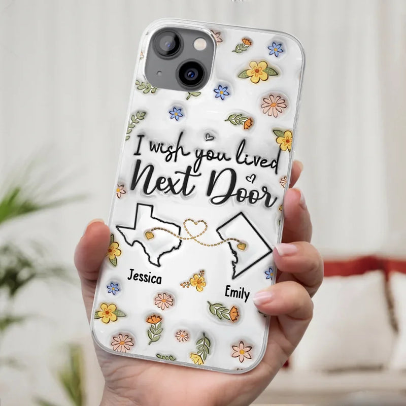 Friends Help You Shine And Catch You When You Fall - Bestie Personalized Custom 3D Inflated Effect Printed Clear Phone Case - Gift For Best Friends, BFF, Sisters