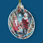 Custom Photo The Best Part Of Christmas Is Family Time - Family Personalized Custom Ornament - Acrylic Custom Shaped - Christmas Gift For Family Members
