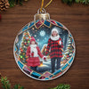 Custom Photo The Best Part Of Christmas Is Family Time - Family Personalized Custom Ornament - Acrylic Custom Shaped - Christmas Gift For Family Members