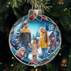 Custom Photo Christmas Is A Time To Gather And Love - Family Personalized Custom Ornament - Acrylic Custom Shaped - Christmas Gift For Family Members