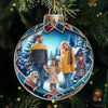 Custom Photo Christmas Is A Time To Gather And Love - Family Personalized Custom Ornament - Acrylic Custom Shaped - Christmas Gift For Family Members