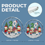 Every Moment With Them Is A Treasure - Family Personalized Custom Circle Glass Ornament - Christmas Gift For Family Members