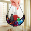Your Love Is The Thread That Ties Our Family Together - Family Personalized Window Hanging Suncatcher - Gift For Grandma