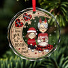 Time Spent With Them Is Always Priceless - Family Personalized Custom Circle Glass Ornament - Christmas Gift For Grandma, Grandpa