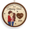 I Only Have Ice For You - Couple Personalized Custom Ornament - Wood Custom Shaped - Christmas Gift For Husband Wife, Anniversary