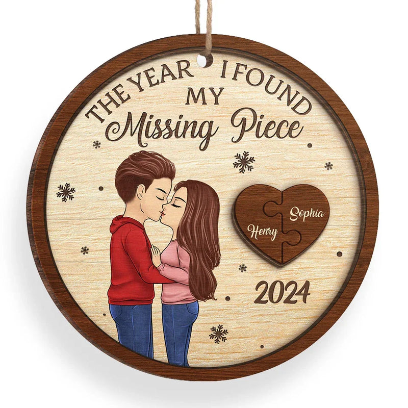 I Only Have Ice For You - Couple Personalized Custom Ornament - Wood Custom Shaped - Christmas Gift For Husband Wife, Anniversary
