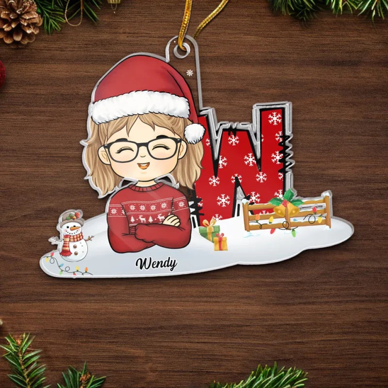 Go Out And Spread The Joy - Bestie Personalized Custom Ornament - Acrylic Custom Shaped - Christmas Gift For Kid