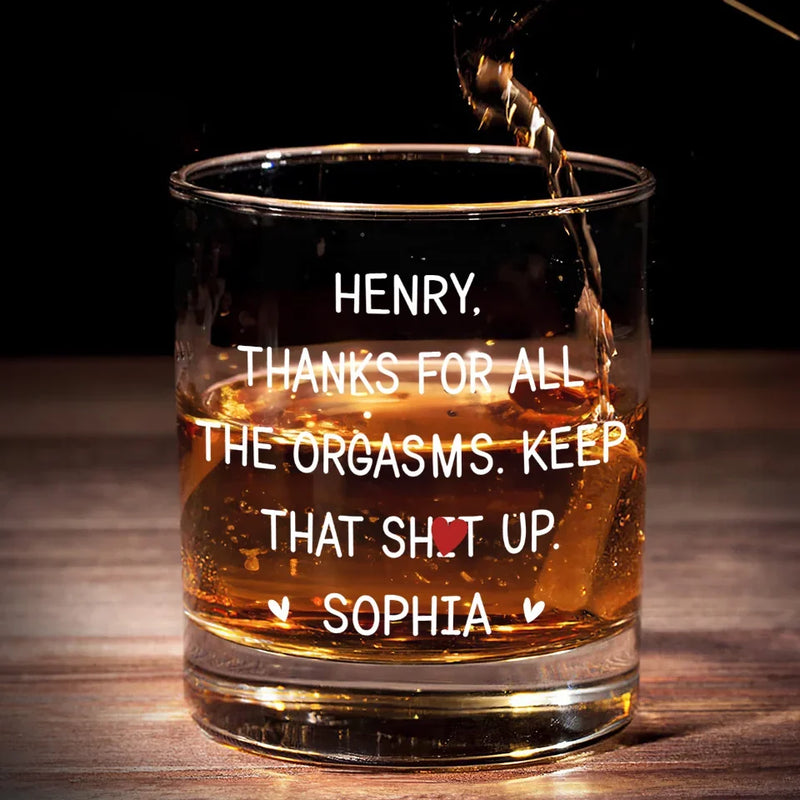You’re My Priority - Couple Personalized Custom Whiskey Glass - Gift For Husband Wife, Anniversary