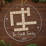 Christmas Is A Time For Families - Family Personalized Custom Ornament - Acrylic Custom Shaped - Christmas Gift For Family Members