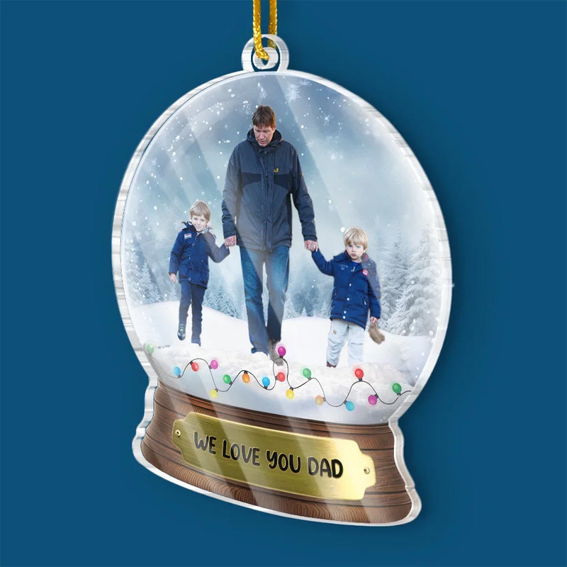 Custom Photo You Make Every Day Merry And Bright - Family Personalized Custom Ornament - Acrylic Custom Shaped - Christmas Gift For Dad