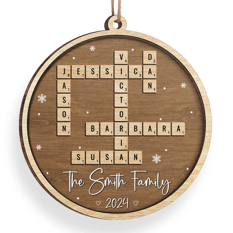 For It Is In Giving That We Receive - Family Personalized Custom Ornament - Wood Custom Shaped - Christmas Gift For Family Members