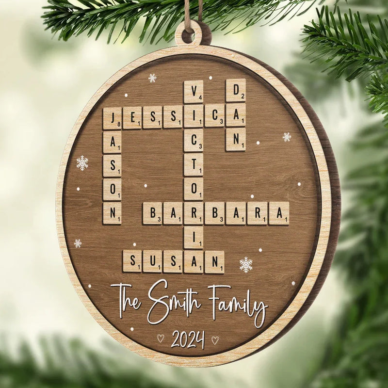 For It Is In Giving That We Receive - Family Personalized Custom Ornament - Wood Custom Shaped - Christmas Gift For Family Members