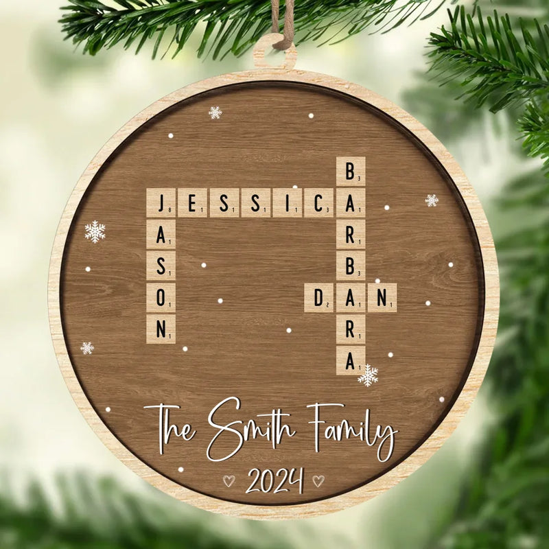 For It Is In Giving That We Receive - Family Personalized Custom Ornament - Wood Custom Shaped - Christmas Gift For Family Members