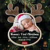 Custom Photo My First Christmas - Family Personalized Custom Ornament - Acrylic Custom Shaped - Christmas Gift For Baby Kids, Newborn Baby, First Christmas