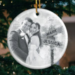 Custom Photo Wedding Gifts for Couples - Personalized Ceramic Ornament