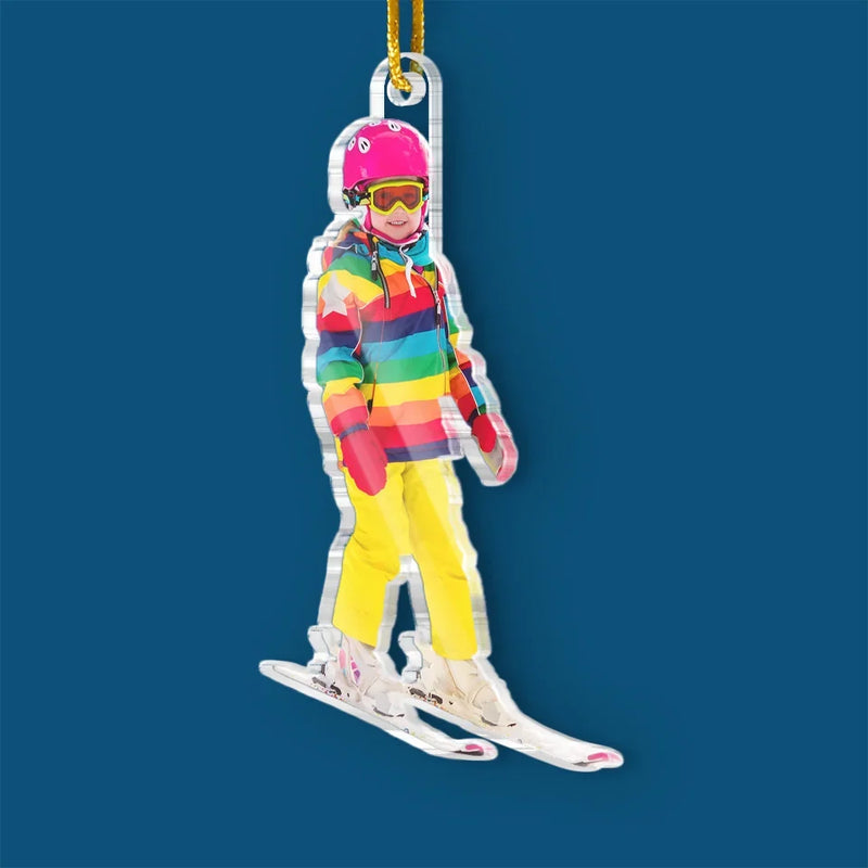 Custom Photo Never Say Never - Personalized Custom Ornament - Acrylic Custom Shaped - Christmas Gift For Sport Lovers, Sport Players