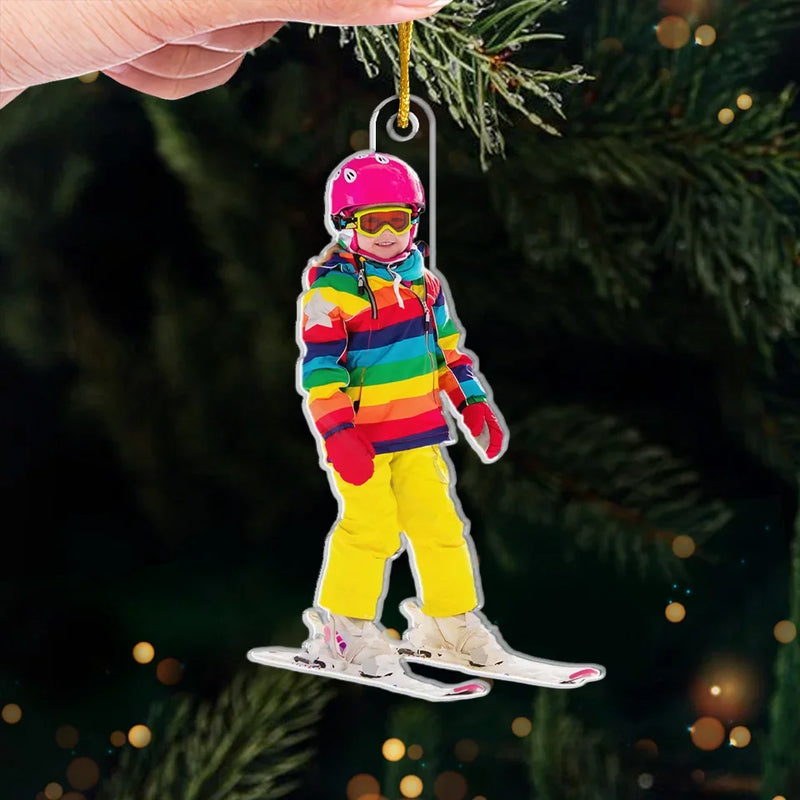 Custom Photo Never Say Never - Personalized Custom Ornament - Acrylic Custom Shaped - Christmas Gift For Sport Lovers, Sport Players