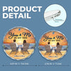 I Just Need You And The Sunset - Couple Personalized Custom Circle Glass Ornament - Gift For Husband Wife, Anniversary