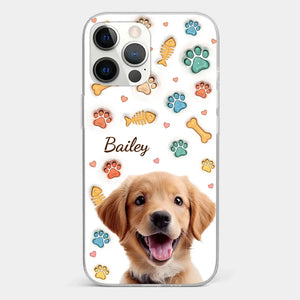 Custom Photo A Pet’s Love Is The Best Kind Of Love - Dog & Cat Personalized Custom 3D Inflated Effect Printed Clear Phone Case - Gift For Pet Owners, Pet Lovers