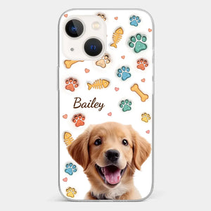 Custom Photo A Pet’s Love Is The Best Kind Of Love - Dog & Cat Personalized Custom 3D Inflated Effect Printed Clear Phone Case - Gift For Pet Owners, Pet Lovers