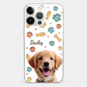 Custom Photo A Pet’s Love Is The Best Kind Of Love - Dog & Cat Personalized Custom 3D Inflated Effect Printed Clear Phone Case - Gift For Pet Owners, Pet Lovers