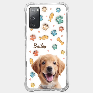 Custom Photo A Pet’s Love Is The Best Kind Of Love - Dog & Cat Personalized Custom 3D Inflated Effect Printed Clear Phone Case - Gift For Pet Owners, Pet Lovers