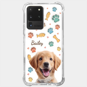 Custom Photo A Pet’s Love Is The Best Kind Of Love - Dog & Cat Personalized Custom 3D Inflated Effect Printed Clear Phone Case - Gift For Pet Owners, Pet Lovers