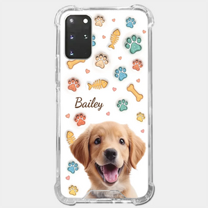 Custom Photo A Pet’s Love Is The Best Kind Of Love - Dog & Cat Personalized Custom 3D Inflated Effect Printed Clear Phone Case - Gift For Pet Owners, Pet Lovers