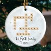It is Christmas In The Heart That Puts Christmas In The Air - Family Personalized Custom Ornament - Ceramic Round Shaped - Christmas Gift For Family Members