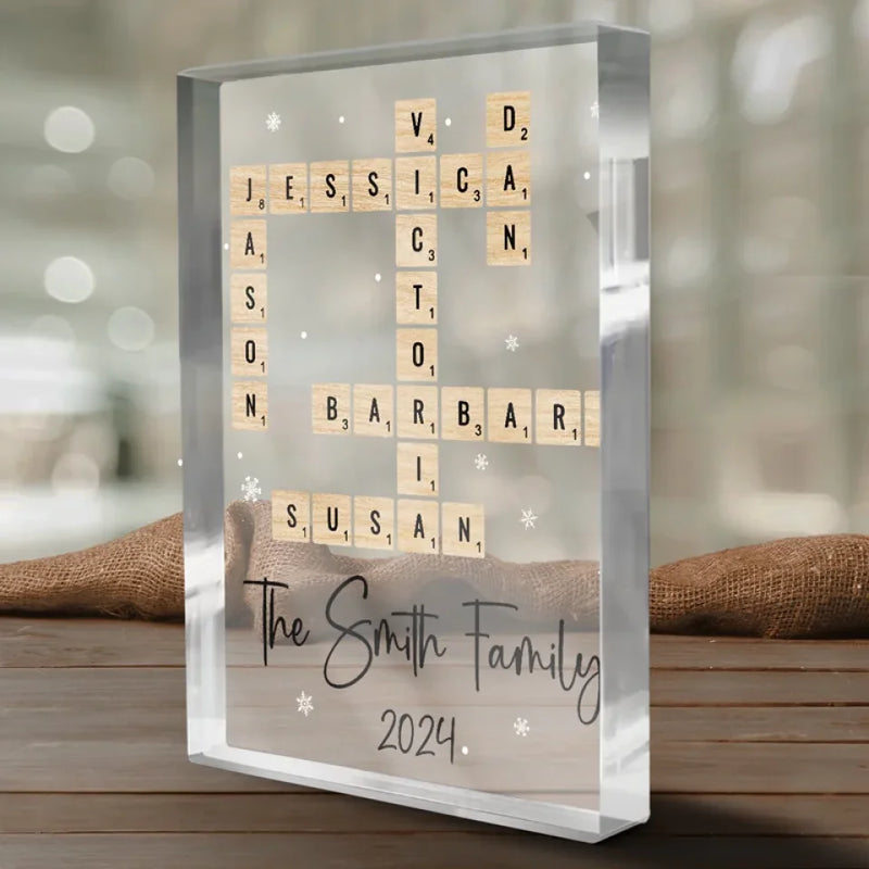Family Means Nobody Gets Left Behind Or Forgotten - Family Personalized Custom Rectangle Shaped Acrylic Plaque - Gift For Family Members