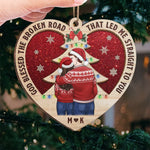 Custom Initials Romantic Christmas Gifts for Couples - Personalized Ornament