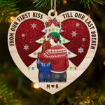 Custom Initials Romantic Christmas Gifts for Couples - Personalized Ornament