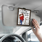 You Are My Missing Piece - Couple Personalized Custom Car Visor Clip - Christmas Gift For Husband Wife, Anniversary